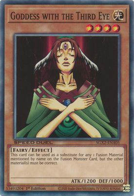 Goddess with the Third Eye - SGX2-ENA05 - Common 1st Edition Speed Duel GX: Midterm Paradox Box Singles