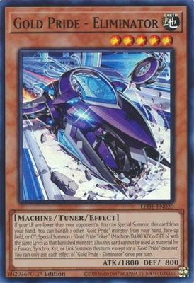 Gold Pride - Eliminator - LEDE-EN020 - Super Rare 1st Edition Legacy of Destruction [LEDE] 1st Edition Singles (Espanol)