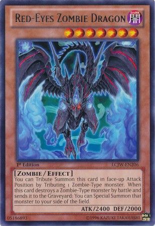 Red-Eyes Zombie Dragon - LCJW-EN206 - Rare Legendary Collection 4: Joey&#39;s World [LCJW]