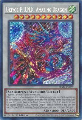 Ukiyoe-P.U.N.K. Amazing Dragon - BLMR-EN075 - Secret Rare 1st Edition Monstrous Revenge 1st Edition Singles