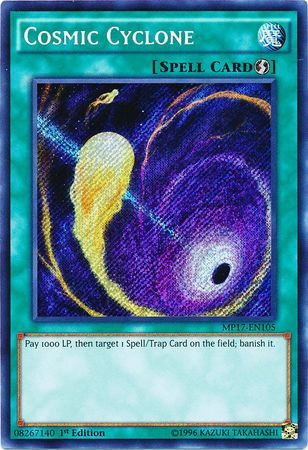 Cosmic Cyclone - MP17-EN105 - Secret Rare 1st Edition 2017 Mega-Tins 1st Edition Singles