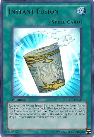 Instant Fusion - RYMP-EN028 - Ultra Rare 1st Edition Ra Yellow Mega Pack 1st Edition Singles