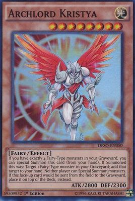 Archlord Kristya - DESO-EN050 - Super Rare 1st Edition Destiny Soldiers 1st Edition Singles
