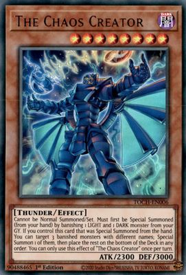 The Chaos Creator - TOCH-EN006 - Ultra Rare 1st Edition Toon Chaos 1st Edition Singles (Espanol)