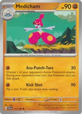 Medicham - 111/198 - Uncommon Scarlet &amp; Violet (Base Set) Singles