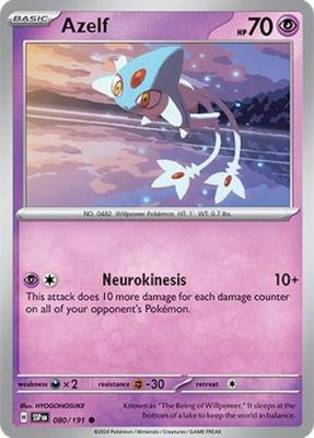 Azelf - 080/191 - Common Scarlet &amp; Violet: Surging Sparks Singles