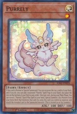 Purrely - RA02-EN018 - Super Rare 1st Edition Rarity Collection II Singles