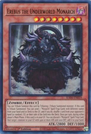 Erebus the Underworld Monarch - RA04-EN019 - Ultra Rare 1st Edition Quarter Century Stampede 1st Edition Singles