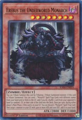 Erebus the Underworld Monarch - RA04-EN019 - Ultra Rare 1st Edition Quarter Century Stampede 1st Edition Singles