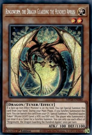 Ringowurm, the Dragon Guarding the Hundred Apples - MP24-EN080 - Prism Secret 1st Ed Mega Tin 2024 Dueling Mirrors Singles