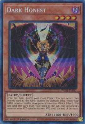 Dark Honest - VASM-EN047 - Collector&#39;s Rare 1st Edition Valiant Smashers 1st Edition Singles