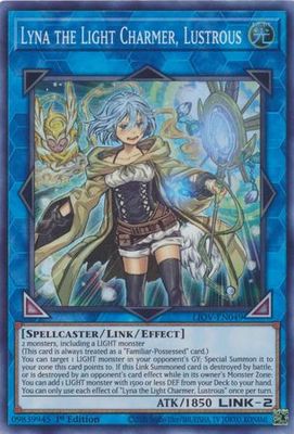 Lyna the Light Charmer, Lustrous - LIOV-EN049 - Super Rare 1st Edition Lightning Overdrive: LIOV 1st Edition Singles