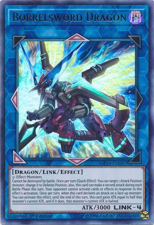 Borrelsword Dragon - MP19-EN097 - Ultra Rare 1st Edition Yu-Gi-Oh! 2019 Mega-Tins: Gold Sarcophagus Tin Mega Pack Singles