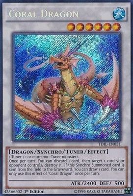 Coral Dragon - TDIL-EN051 - Secret Rare 1st Edition The Dark Illusion 1st Edition Singles