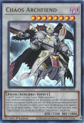 Chaos Archfiend - PHHY-EN039 - Ultra Rare 1st Edition Photon Hypernova 1st Edition Singles