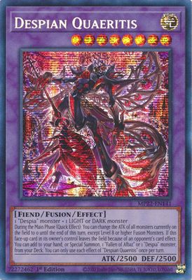 Despian Quaeritis - MP22-EN141 - Prismatic Secret Rare 1st Edition 2022 Mega-Tin: Pharaoh&#39;s Gods 1st Edition Singles
