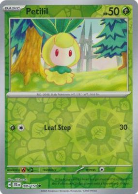 Petilil - 006/159 - Common Reverse Holo Scarlet &amp; Violet: Journey Together Reverse Holo Singles