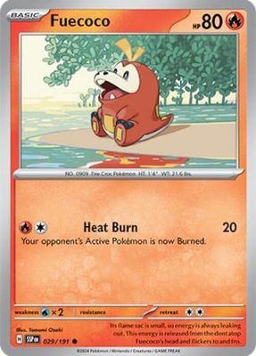 Fuecoco - 029/191 - Common Scarlet &amp; Violet: Surging Sparks Singles