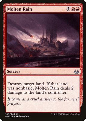 Molten Rain - Modern Masters 2017 (MM3) Modern Masters 2017