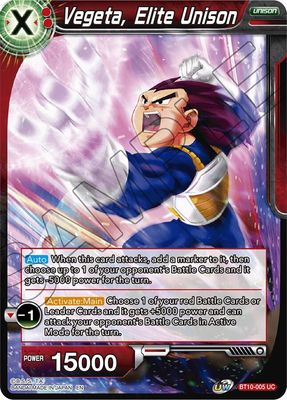 Vegeta, Elite Unison - Rise of the Unison Warrior (DBS-B10) Rise of the Unison Warrior