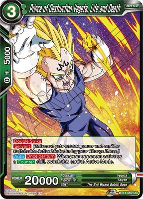 Prince of Destruction Vegeta, Life and Death - Vermilion Bloodline (DBS-B11) Vermilion Bloodline