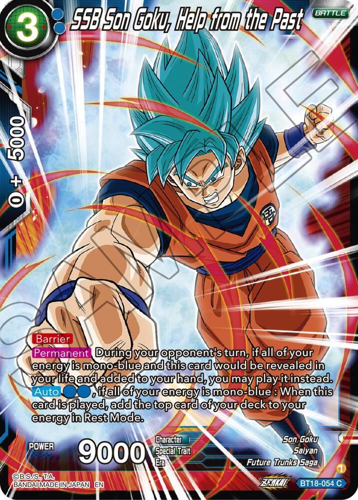 SSB Son Goku, Help from the Past - Dawn of the Z-Legends (DBS-B18) Dawn of the Z-Legends