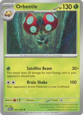 Orbeetle - 012/182 - Uncommon Scarlet &amp; Violet: Paradox Rift Singles (Español)