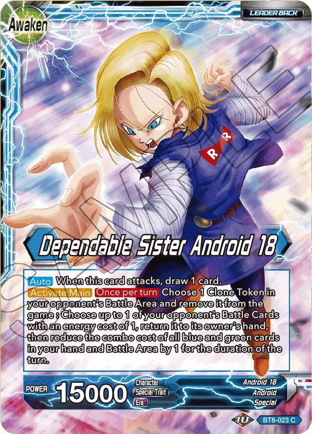 Android 18 // Dependable Sister Android 18 - Malicious Machinations (DBS-B08) Malicious Machinations