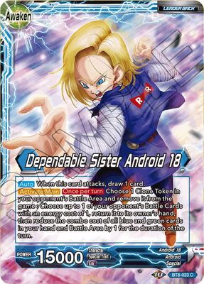 Android 18 // Dependable Sister Android 18 - Malicious Machinations (DBS-B08) Malicious Machinations