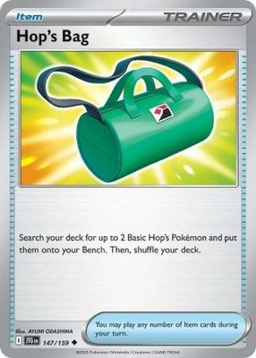 Hop&#39;s Bag - 147/159 - Uncommon Scarlet &amp; Violet: Journey Together Singles