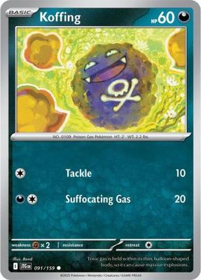 Koffing - 091/159 - Common Scarlet &amp; Violet: Journey Together Singles