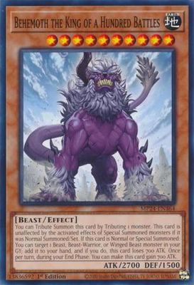 Behemoth the King of a Hundred Battles - MP24-EN364 - Common 1st Edition Mega Tin 2024 Dueling Mirrors Singles