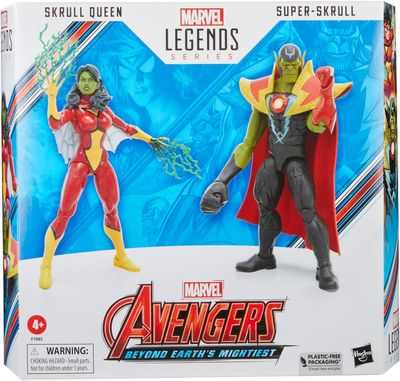 DS Marvel Legends Series Skrull Queen and Super-Skrull 6 Pulgadas