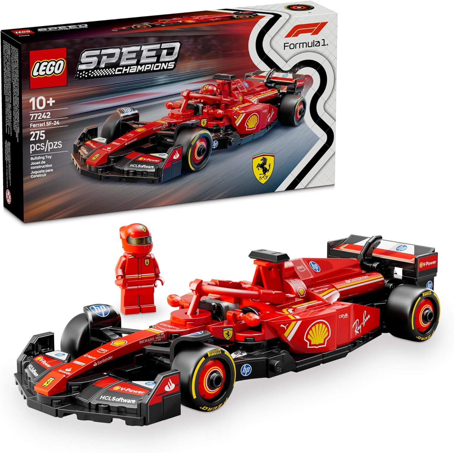 DS LEGO Speed Champions Ferrari SF-24 F1 Race Car 77242 Nuevo