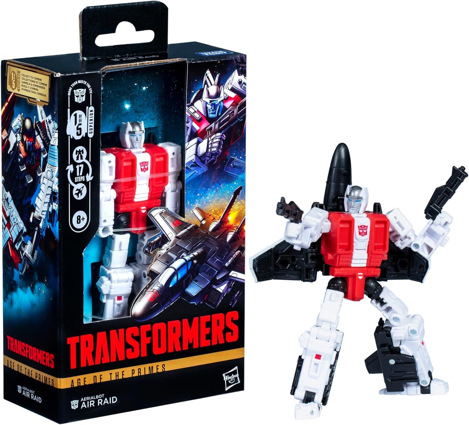 DS Transformers Figura Age of The Primes Deluxe Class Aerialbot Air Raid, 5.5 Pulgadas