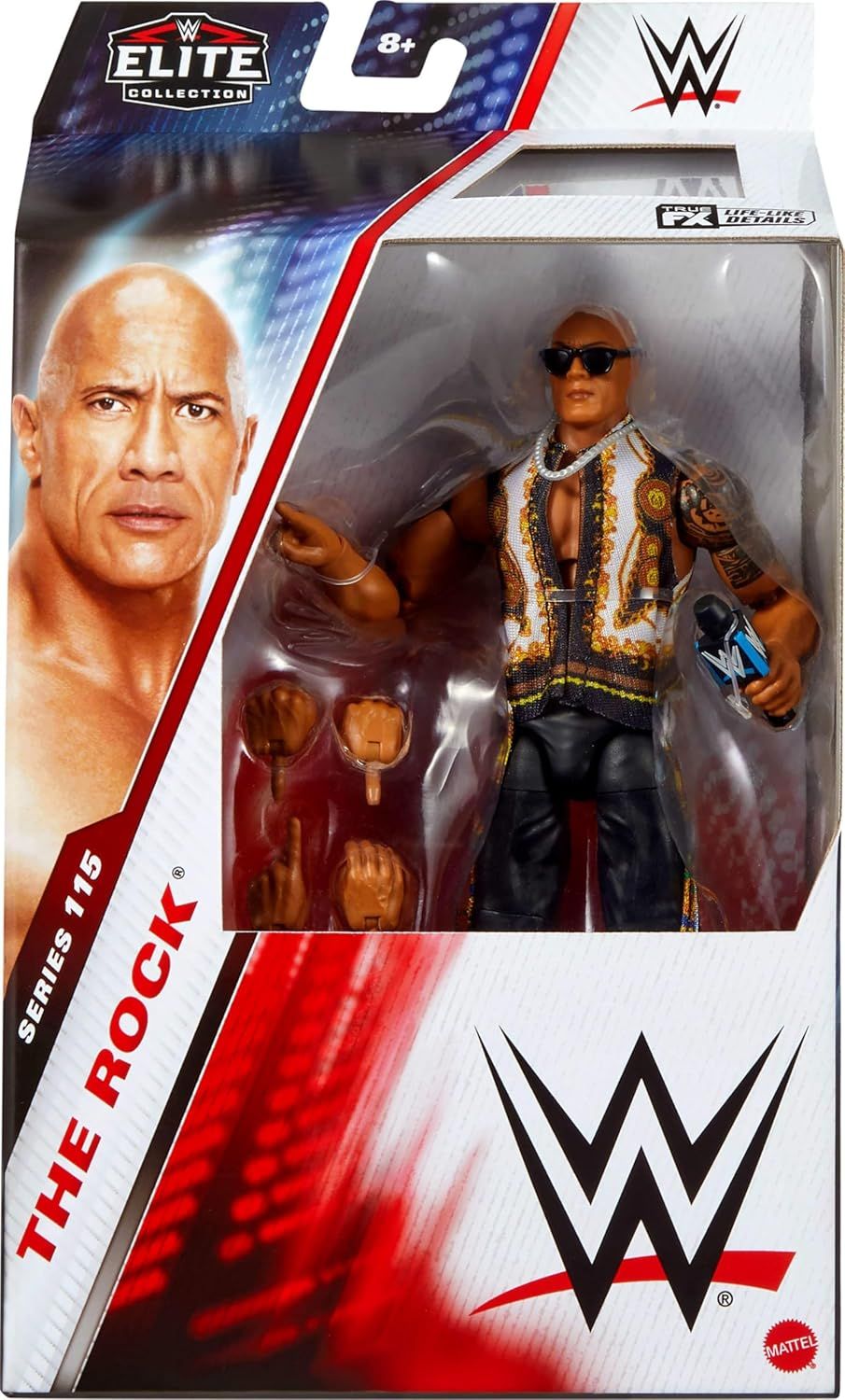DS Mattel WWE Elite The Rock 6 Pulgadas Nuevo