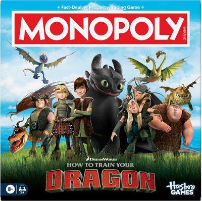 DS Monopoly DreamWorks How to Train Your Dragon Edition Juego de Mesa Nuevo