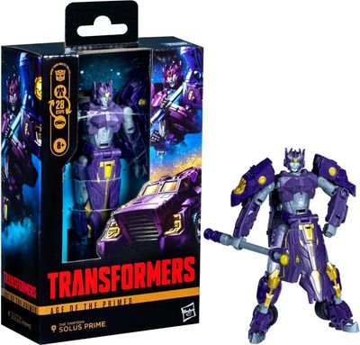 DS Transformers Figura Age of The Primes Deluxe Class The Thirteen Solus Prime 5.5 Pulgadas Nueva