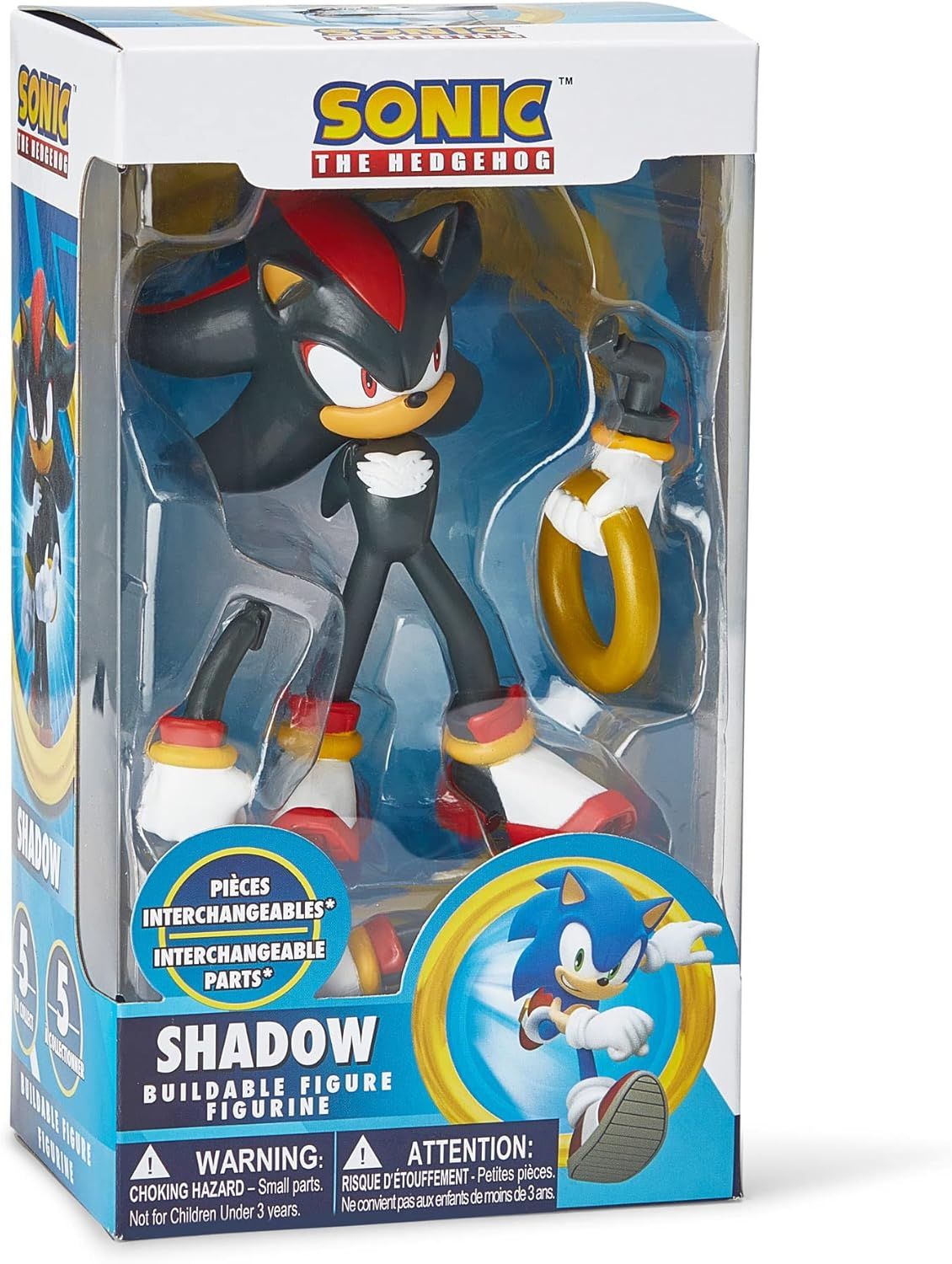 DS Sonic The Hedgehog Action Figure Toy – Shadow Figura Nuevo