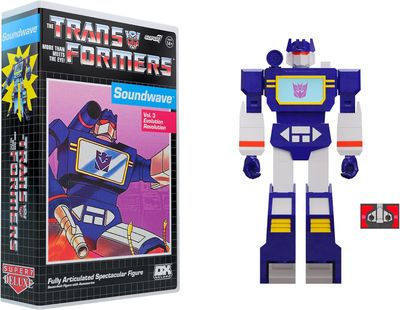 DS Super7 Transformers Deluxe Soundwave (VHS) - 7 Pulgadas Transformers FIgura Nueva