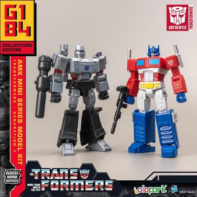 DS YOLOPARK Optimus Prime and Megatron Transformer FIguras 2-Pack, AMK Mini Series Transformers G1 Nuevo