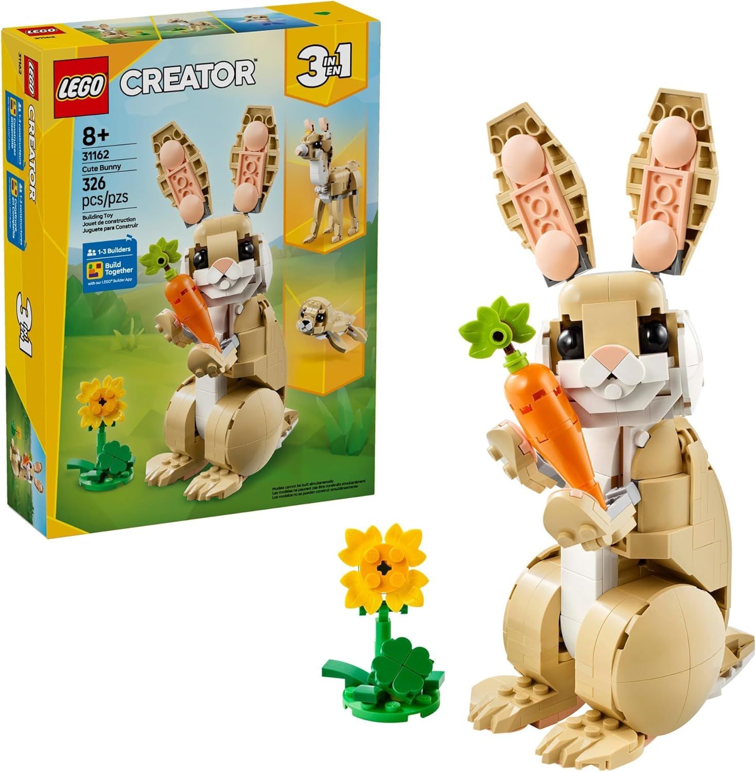 DS LEGO Creator 3 in 1 Cute Bunny 31162 Nuevo