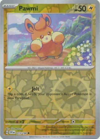 Pawmi - 073/198 - Common Reverse Holo Scarlet &amp; Violet (Base Set) Reverse Holo Singles