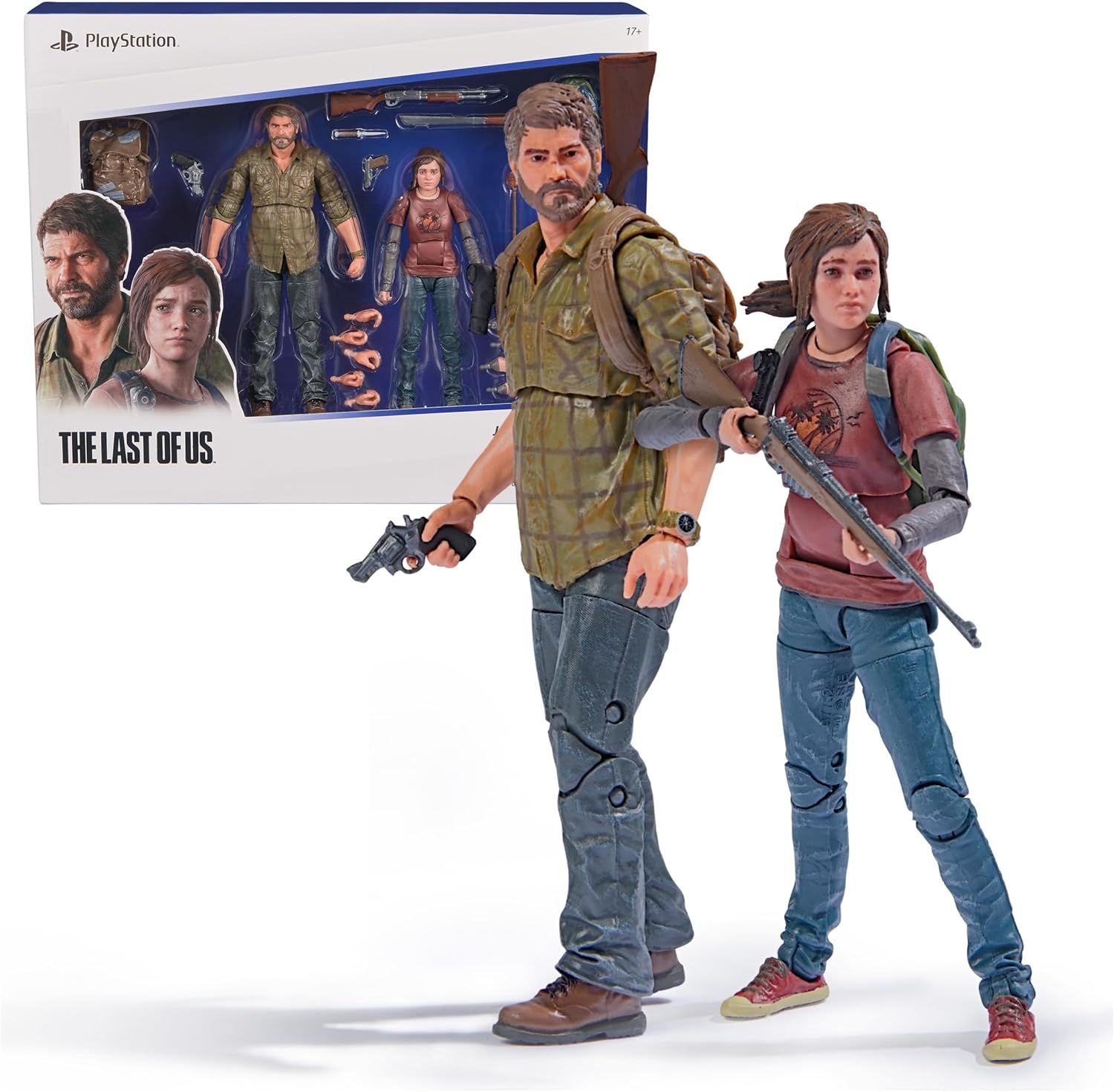 DS PlayStation The Last of US, 2-Pack 6 Pulgadas Joel &amp; Ellie Nuevo
