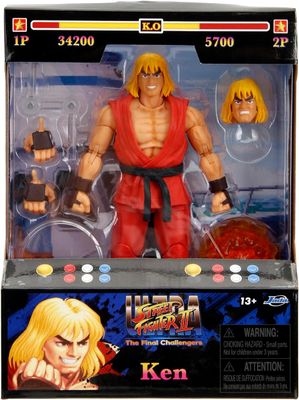 DS Street Fighter II 6 Pulgadas Ken Figura Figura Nueva
