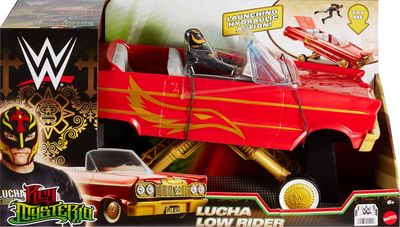 DS Mattel WWE Figura Rey Mysterio Lucha Low Automovil Nuevo
