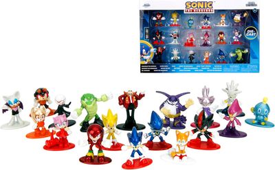DS Jada Sonic The Hedgehog Nano 1.65 Pulgadas MetalFigs 18-Pack, Series 1 Nueva