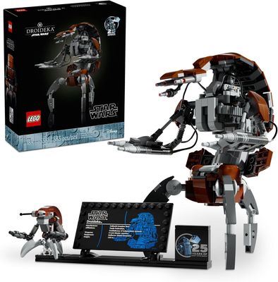 DS LEGO Star Wars Droideka Model for Build and Display, Collectible Brick Built Destroyer Droid Nuevo 75381