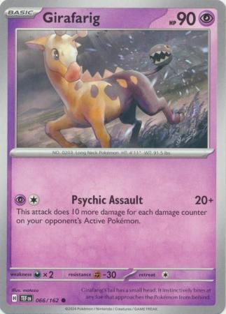 Girafarig - 066/162 - Common Scarlet &amp; Violet: Temporal Forces Singles