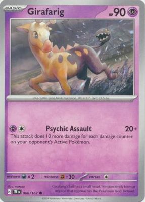 Girafarig - 066/162 - Common Scarlet &amp; Violet: Temporal Forces Singles